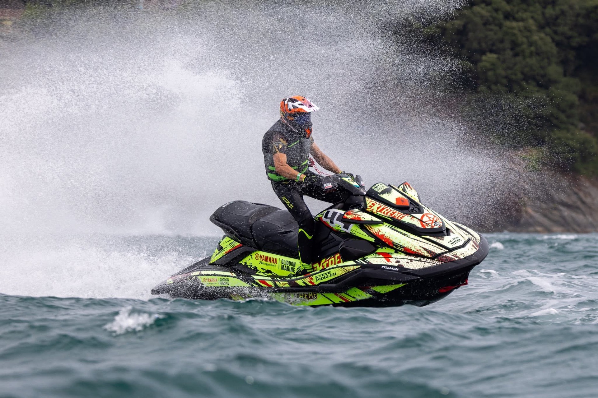 Green and black Yamaha racing sticker kit by S3R Designs
